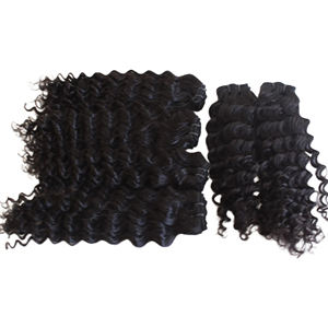 Mejore su estilo con los paquetes dibujados súper dobles de onda profunda suelta cruda vietnamita Ondas lujosas naturales Belleza voluminosa - Product Image 2