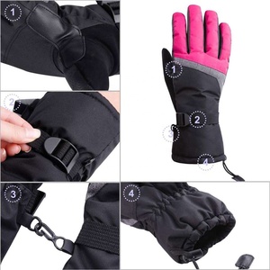 Gants d'hiver chauds de qualité supérieure pour hommes et femmes, gants de ski pour enfants avec doigts séparés et gants de ski imperméables - Product Image 6