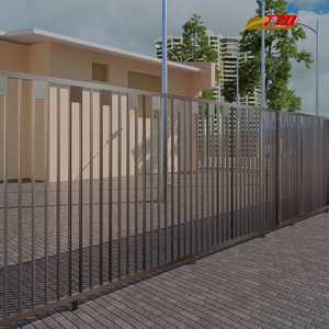 Panneaux de clôture en métal pour l'extérieur Ensemble de clôtures en fer forgé pour les bordures de jardin décoratives, les villas et les projets de cour - Product Image 3