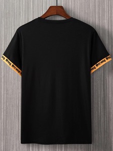 เสื้อยืดผู้ชายผ้าฝ้าย100% เสื้อยืดแขนสั้นระบายอากาศได้ดีพิมพ์ลายแบบกำหนดเอง - Product Image 3