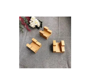 Kit de serveur écologique Mini porte-tacos pasteur en bois avec cuillère unique et pinces disponibles de bonne qualité - Product Image 5