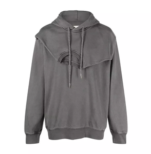 Sweats à capuche pour hommes tendance, vente en gros, vêtements décontractés de qualité supérieure, vêtements d'hiver chauds, respirants, surdimensionnés, unis, 100% coton, sweats à capuche bon marché - Product Image 1