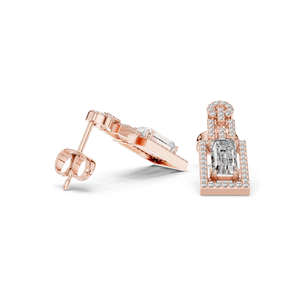 1.958 CT Lab Diamond <b>Drop</b> <b>Earrings</b> VVS-VS EF Clarity 18KT, 14KT, 10KT Gold & 925 Silver Rose, Yellow, White Gold & - Product Image 6