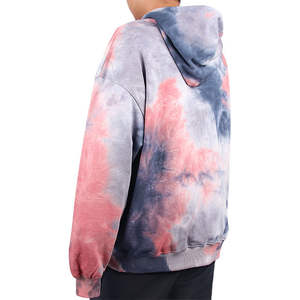 เสื้อฮู้ดมัดย้อมสำหรับผู้ชายเสื้อมีฮู้ดแขนยาวแบบสวมหัวย้อมสีสำหรับผู้ชาย - Product Image 1