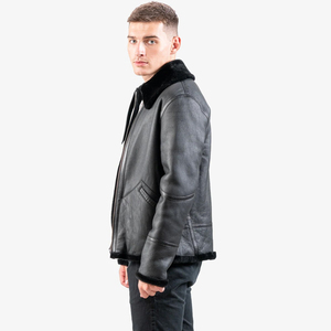 Chaquetas de cuero de vaca para hombre con cremallera delgada nueva moda abrigos casuales de cuero para hombre prendas de vestir chaquetas de cuero - Product Image 5