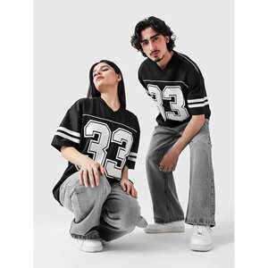 Conjunto Deportivo de Fútbol Americano de Alta Calidad Outlaw, Camiseta y Pantalones Cortos de Malla Transpirable, Técnica de Sublimación de Poliéster, Estilo Liso - Product Image 5