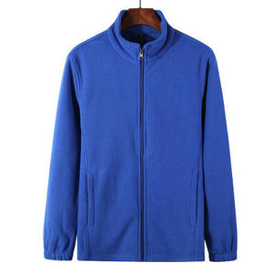 Veste thermique d'hiver extérieure pour hommes Manteau de randonnée en polaire Softshell avec fermeture à glissière chaude et conception à capuche - Product Image 2
