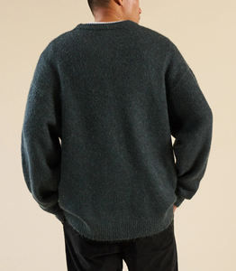 Suéteres de Mohair para Hombre, Hechos a Medida, Extra Grandes, Modernos, de Color Sólido, Tejido de Punto, con Logotipo Bordado Personalizado - Product Image 2