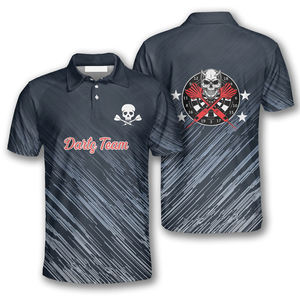 Maillots de polos de fléchettes à sublimation personnalisée Chemises de fléchettes pour la conception d'équipe - Product Image 6