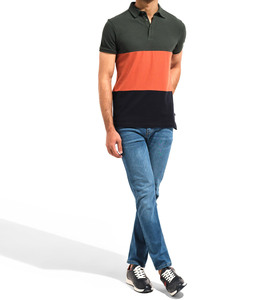 Cuello vuelto Tela de malla transpirable Servicio OEM Alta calidad Personalizado Tallas grandes Hombres Polos Tela de Jersey bordada - Product Image 3