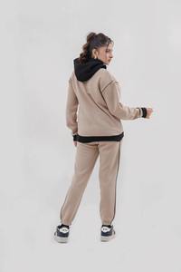 Ensemble survêtement deux pièces personnalisé pour femme : sweat à capuche et pantalon de jogging décontracté – Vente en gros OEM - Product Image 2