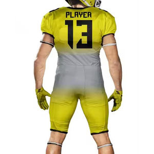 Haute Qualité Logo Personnalisé Football Américain Uniforme Ensembles Nouveau Design Manches Courtes Plus La Taille 100% Polyester Prix Raisonnable - Product Image 4