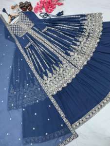 ชุด lehenga และ dupatta อินเดียชุดสวมใส่ปาร์ตี้ออกแบบใหม่ - Product Image 6