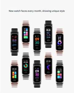 Pulsera Inteligente Android de Metal con Monitor de Ritmo Cardíaco y Podómetro para un Diseño Deportivo Ligero - Product Image 4