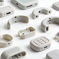 Prototipo de Carcasa de Dispositivo Médico de Silicona Fundida al Vacío Personalizada, Recinto de Plástico de Grado Médico para Equipos, Pieza de Prototipado Rápido
