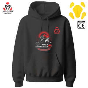 Sweat à capuche unisexe en polaire avec motif moto, coupe-vent, séchage rapide, épais et chaud, pour motards et fans de streetwear - Product Image 2