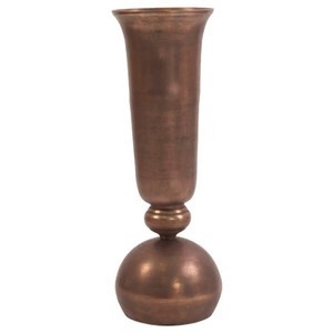 Jarrón de Flores Alto de Metal Estilo Vintage para Funciones Culturales, Decoración con Temática de Patrimonio y Espacios para Arreglos Florales Religiosos - Product Image 2