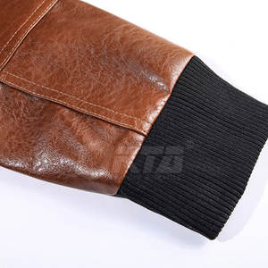 Chaqueta de cuero cálida de invierno transpirable para hombres, ropa informal, chaqueta de moda de cuero para hombres a precio razonable - Product Image 4