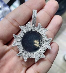 จี้เพชรรูปพระอาทิตย์ที่สวยงามของดีไซน์เนอร์หรูหราจี้เพชรรูปพระอาทิตย์ที่เจิดจรัส - Product Image 4