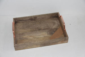 Nouveaux plateaux décoratifs en bois de mangue Fournisseurs de plateaux en bois modernes de l'Inde de bonne qualité Plateaux en bois de vente chaude - Product Image 2