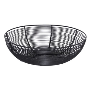 Fruit <b>Basket</b> Simple Stylish Fruit Container Fresh Fruit <b>Storage</b> <b>Basket</b> Made With Metal <b>Wire</b> Black Color <b>Basket</b> - Product Image 1