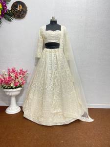 Meilleur Alanna Panday inspiré Heavy Sequins Work Soft Net Fabric Designer Dupatta Glamorous Bridal Lehenga for Party Wedding Looks - Product Image 5