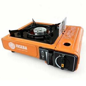 Réchaud à gaz portable approuvé FASEBA avec adaptateur pour bouteilles de butane et de propane - Product Image 2