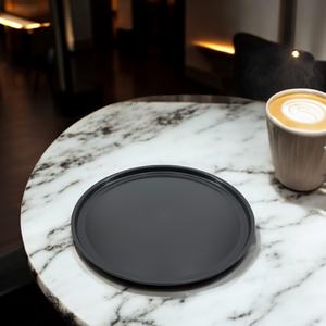 Grand plateau de service rond moderne de 15 pouces pour l'affichage élégant Caractéristique décorative pour l'affichage des plats et des boissons - Product Image 1