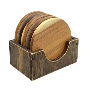 แผ่นรองแก้วไม้พิมพ์ลายนูนของขวัญธุรกิจออกแบบได้ตามต้องการสำหรับบนโต๊ะ - Product Image 3