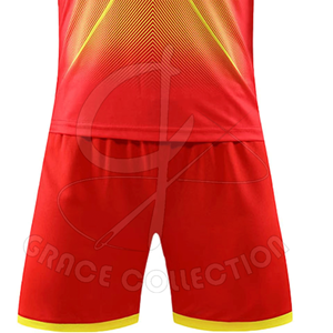 ชุดเสื้อฟุตบอลสำหรับ100% ชุดเครื่องแบบผ้าโพลีเอสเตอร์ผลิตแบบมืออาชีพติดป้ายยี่ห้อส่วนตัว - Product Image 5