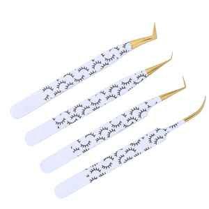 Pinzas Profesionales para Pestañas de Primera Calidad, Acero Inoxidable, Precisión, Multiusos, Duraderas, para Extensión de Pestañas - Product Image 1