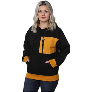 Fabricación personalizada de peso pesado sin cuerda pulóver Streetwear de gran tamaño suelto grueso Anti-pilling transpirable largo 100% algodón - Product Image 1