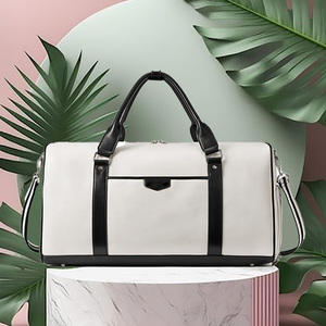 Hot Sale Unisex Vintage Genuine Leather Duffle Bag High Quality Men's <b>Travel</b> Luggage Zipper Closure Fashionable Light Weight - Product Image 6