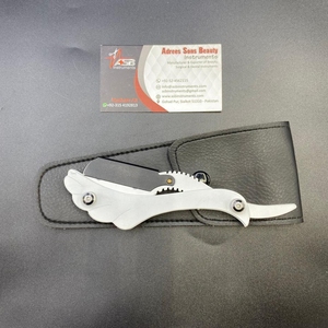 Rasoir de barbier en acier inoxydable avec logo personnalisé, lame remplaçable, couteau de barbier professionnel de haute qualité - Product Image 6