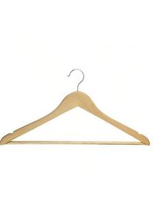 BEAUTYFULL HOT SELLING WHOLESALE WOODEN HANGERS for <b>Displaying</b> Clothes Bags in Kitchen Wardrobe or Bathroom - Product Image 4