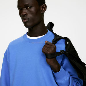 Sweat-shirt à capuche surdimensionné en molleton épais personnalisé pour hommes, idéal pour l'hiver, avec broderie et impression en relief écologiques – Vente en gros - Product Image 2