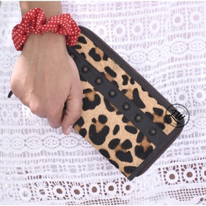 LW Women's Genuine Cowhide Leather Clutch Wallet Trending Fur <b>Wristlet</b> Purse Fashionable Money Clips - Product Image 6