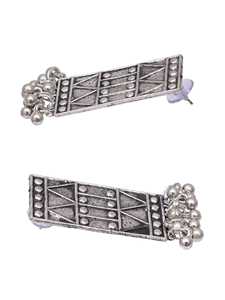 High Quality Oxidised <b>Silver</b> Square Long <b>Necklace</b> <b>Set</b> Cost-Effective <b>Silver</b> Plated Fashion Jewelry with Black Dori <b>Necklace</b> - Product Image 4