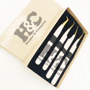 Lash Tweezers Eyelash Extension Tweezers Tip Sustainable Lash Extension Tweezer Logo Stainless <b>Steel</b> Bottom <b>Ruler</b> mink Packing - Product Image 6