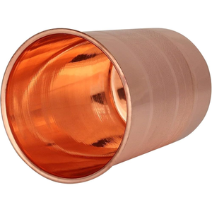 99% Hammered Copper <b>Tumbler</b> with Lid Leak Proof & Eco-Friendly Handmade Drinking <b>Glass</b> for Parties and Weddings - Product Image 1