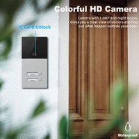 2 appartements interphone wifi vidéo porte villa porte téléphone système de contrôle d'accès pour 2/4 famille/bureau/hôtel