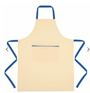 Tablier en coton imperméable Tablier de cuisine avec logo personnalisé pour hommes femmes Tablier de restaurant à quantité minimale de commande basse de fabrication - Product Image 2