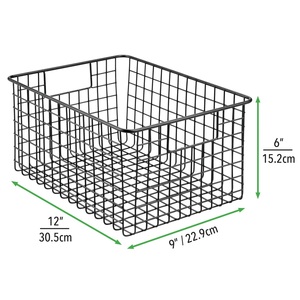 Nouvel arrivage d'ustensiles de cuisine Panier de rangement en fil métallique argenté pour le stockage des légumes Panier en métal pour le stockage des légumes - Product Image 2