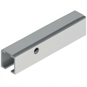 Aluminum EV1 Anodized 140mm Running <b>Rail</b> 2100mm Bearing Length <b>Wall</b>-Mounted HELM for Curtain Poles Tracks & Accessories - Product Image 3