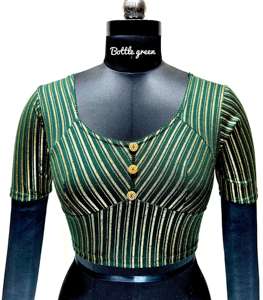 Blusa moderna de verano con forro de almidón pesado y papel de aluminio Starached de corte Katori con patrón de botones de lujo - Product Image 1