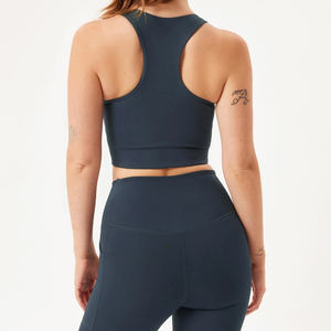 Soutien-gorge de sport respirant pour le yoga, avec logo personnalisé sur le devant, maintien élevé, bretelles convertibles, séchage rapide pour femmes - Product Image 2