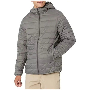 Veste en duvet personnalisé grande taille de haute qualité pour hommes Parka d'hiver avec col montant Manteau de neige coupe-vent formel Tissu en toile - Product Image 3