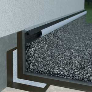 Profilé de base en aluminium LED Renoplast C pour revêtement de bardage, plinthe, terrasse, maison de jardin, sols ventilés, étanche, design moderne - Product Image 2