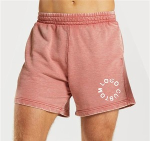 Custom ribbed side vintage washed workout jogger Short Custom sweat shorts for men CustomMade men Shorts - Product Image 4