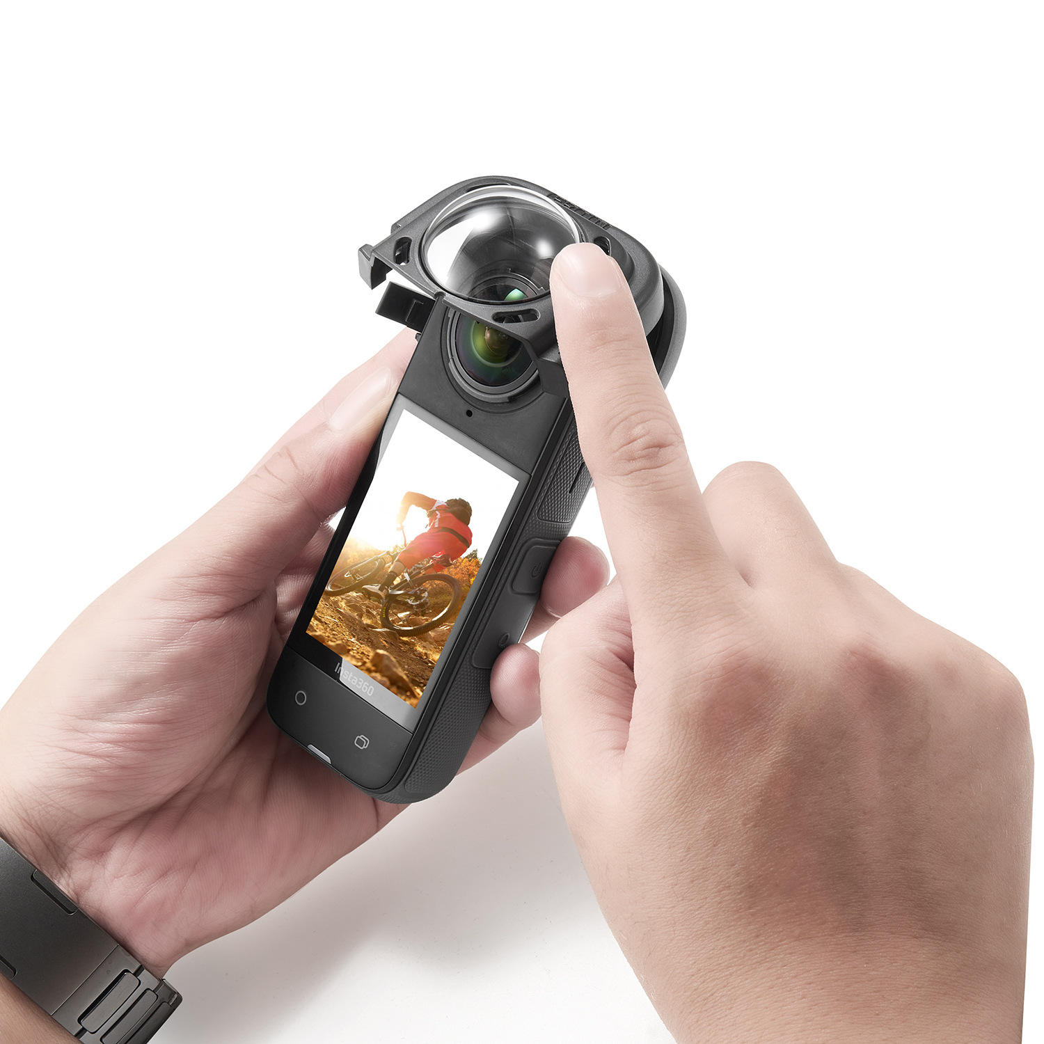 Hongdak Lens Guards for Insta360 X5 Lens Cover for Insta 360 X5 X4 Camera Anti-Scratch Glass Protective Case Accessories